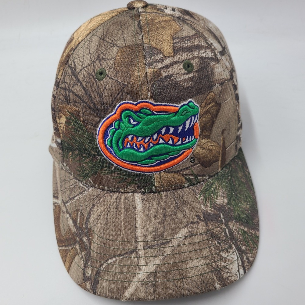 Florida Gators Hat Fitted (Seems M-L) Top of the World Camo Brown Green NCAA Men